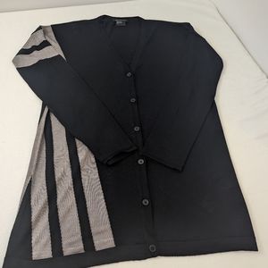 Armani Exchange Black Buttoned Long Cardigan Sweater Size L